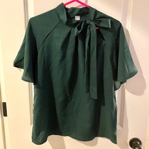 Green Tie Top